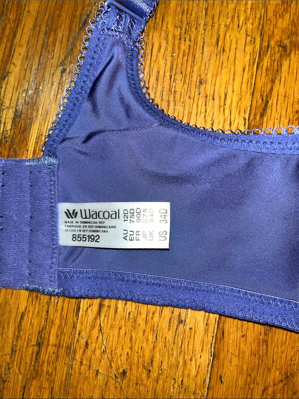 Wacoal Underwire Full Coverage Bra Size 34D - Picture 8 of 9